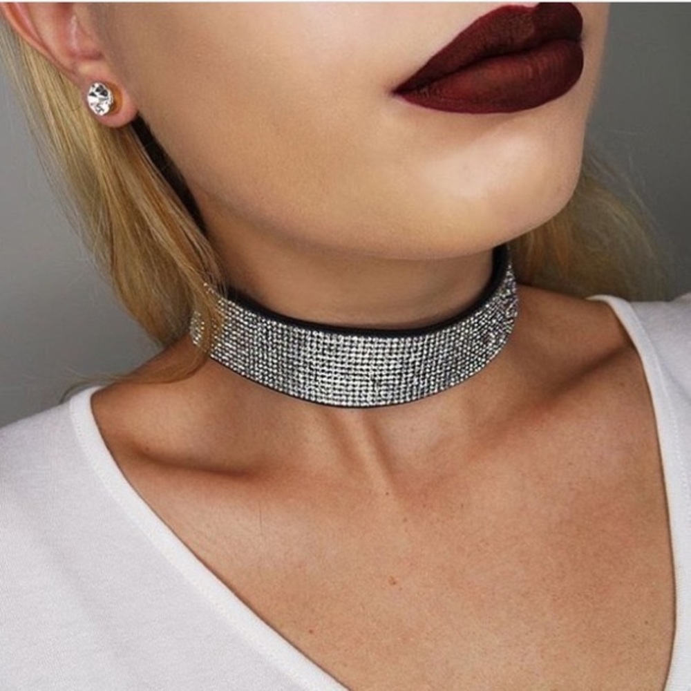 Crystal Rhinestone Choker Necklace